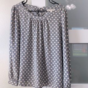 Loft, back now detail blouse